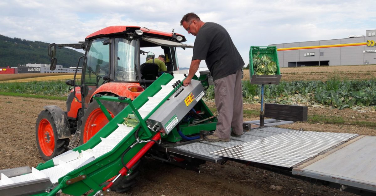 3-point harvesting belt on platform | MAT-Harvesting